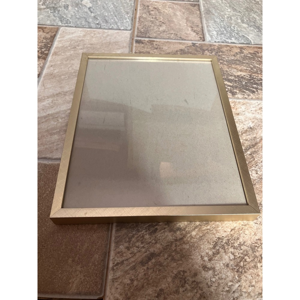 Project 62 Gold Metal Photo Frame 8x10 Modern Tabletop Wall Mount 074-15-6080